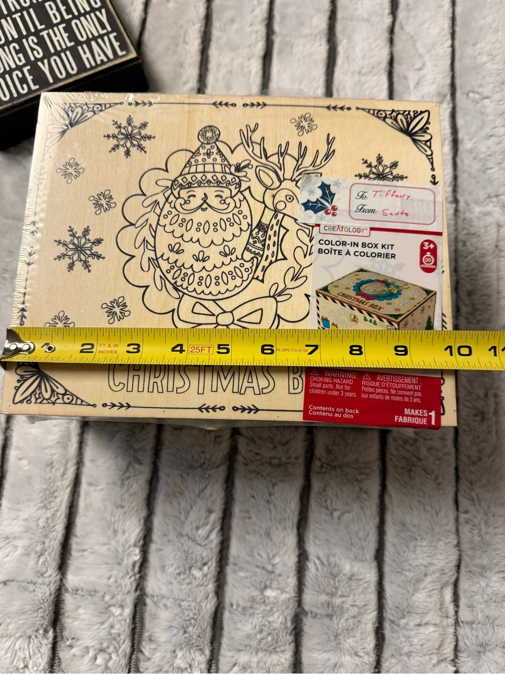Creatology Christmas Color-In Box Kit Wooden Craft - Picture 4 of 7